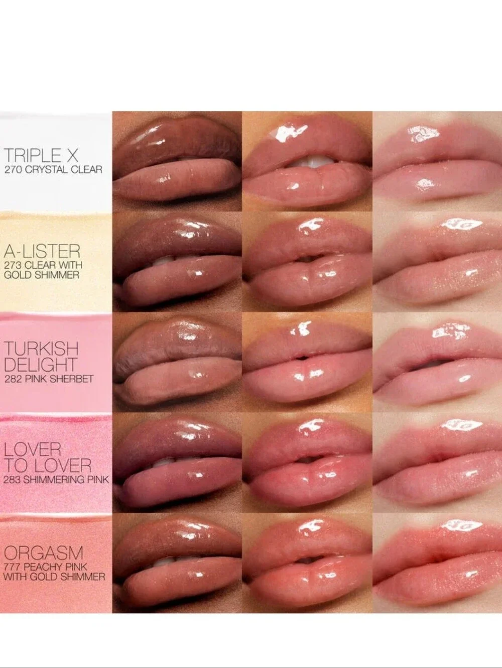NARS color lister